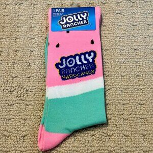 New Jolly Rancher Novelty Crew Socks Size 6-12/13 - Men's/Women's -